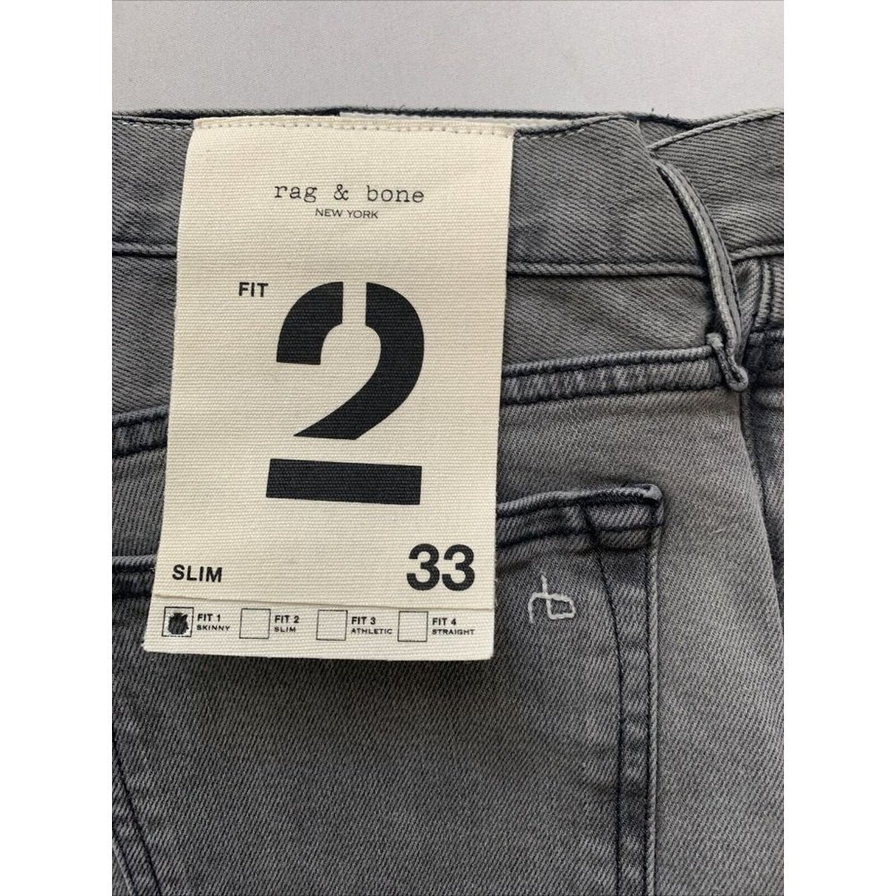 Rag & Bone Men's Gray Fit 2 Slim Jeans NWT - Picture 14 of 14